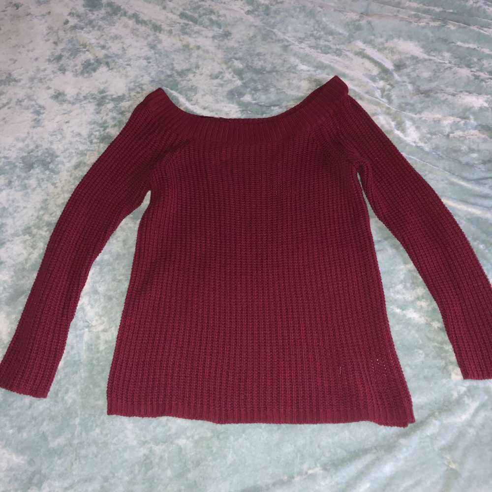 Never worn, off shoulder sweater